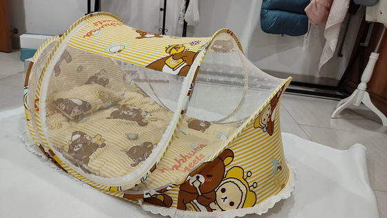Hanging Dome Shape Baby Stroller Mosquito Net Zipper Closure