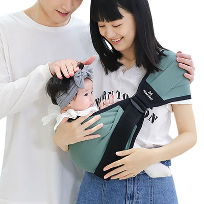 Polyester / Cotton Newborn Infant Sling Carrier With Adjustable Straps